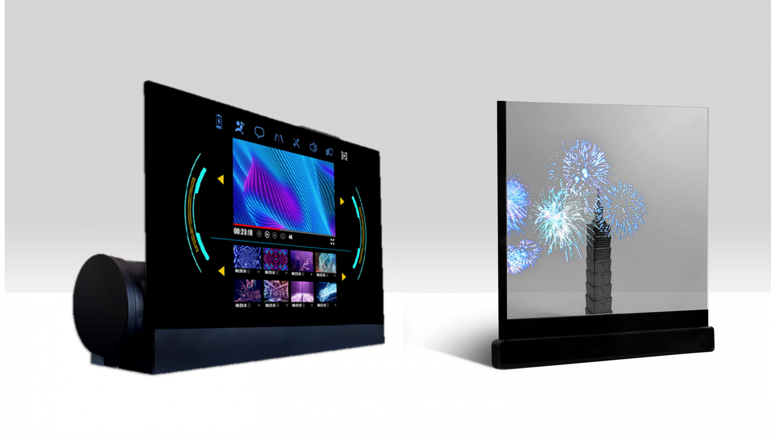 可卷式、折迭性、高透明